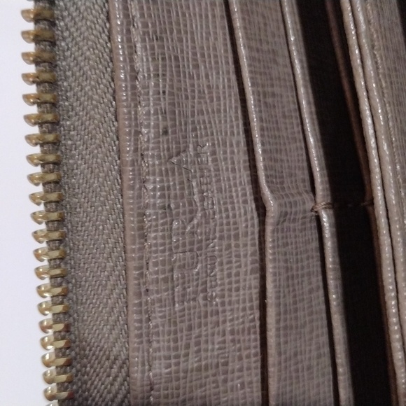 Furla Women’s Babylon Leather Zip Wallet – Brown Grey, Genuine, Includes Box - Picture 10 of 12